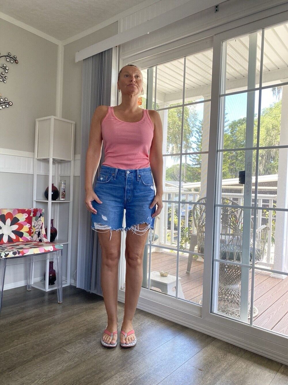 J. CREW Perfect-fit high-neck Pink tank M